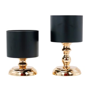 Juego de Jarrones de Mesa Modernos y Atractivos de Metal Dorado con Base de Bola de Cristal, Decoración de Centro de Mesa para Bodas, Alta Calidad - Product Image 2