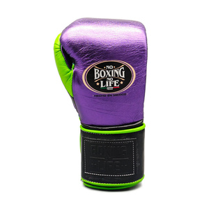 Guantes de Boxeo de Alta Calidad con Diseño 'No Boxing No Life', Piel de Vacuno Genuina, Guantes de Combate AS-BG-5028, Precio al por Mayor - Product Image 2