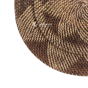 Ensemble de paniers décoratifs muraux en rotin style bohème pour la décoration de la maison - Product Image 3