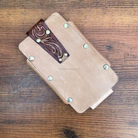 Nouveau Western Cowboy usiné à la main en cuir étui de téléphone portable Portable en cuir véritable support de téléphone de luxe avec boucle de ceinture attachée