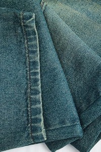 Jean en denim bleu décontracté pour homme, coupe ample, jambe large, en coton écologique, confortable et déchiré, qualité supérieure - Product Image 6