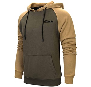 Sweat à capuche pour homme de haute qualité, style streetwear hivernal, avec broderies et patchwork, coupe-cousue, color block personnalisé, pull-over, OEM ODM, marque privée - Product Image 2