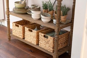 Cesta de Almacenamiento Redonda de Madera Moderna y Ecológica Decorasian, Multifuncional para la Sala de Estar - Product Image 3