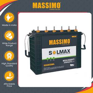 Professionnels dans la vente de batteries au plomb tubulaires haute performance certifiées ISO de qualité standard MASSIMO 200Ah 12V au meilleur prix du marché - Product Image 3