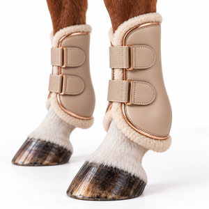 Bottes de brossage pour chevaux de qualité supérieure, avec design flexible, intérieur doux et fermeture fiable, pour l'entraînement, la compétition et l'usage quotidien. - Product Image 3