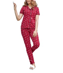 Vestidos de Noche al por Mayor para Niñas, Ropa de Dormir, Conjunto de Pijama de Dos Piezas, Pijamas de Satén y Algodón, Pijamas de Diseñador para Mujer, Traje de Noche - Product Image 5