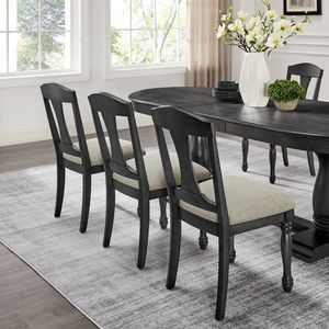 Set di 2 Sedie da Pranzo Retrò Stile Mid-Century con Struttura in Legno e Imbottitura per Cucina, Soggiorno e Ristorante - Product Image 5