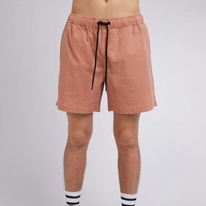 Shorts Homme Vintage Délavé à l'Acide avec Logo Personnalisé, Motif Acide Uni, Maille Épaisse Effet Soleil, Style Streetwear, Tailles XS à 3XL - Product Image 2