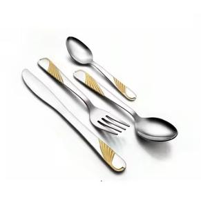 Ensemble de couverts modernes en acier inoxydable, vaisselle de luxe pour service - Product Image 5