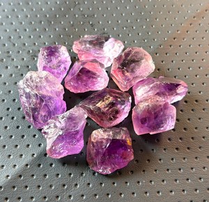 Natural Amethyst <b>Raw</b> Stone Purple Rough Gemstone Healing <b>Crystal</b> Loose Stone Jewelry Making Bulk Wholesale Supplier - Product Image 3