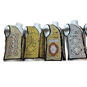 Chaleco afgano Kuchi Charma Dozi para hombre, chaleco bordado Waskat, para vestimenta formal, a la moda y cultural. - Product Image 6