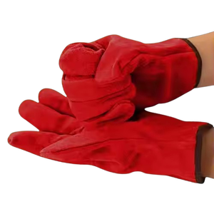 JNM SAFETY Premium Cowhide Split Leather Driver <b>Gloves</b>-Adjustable Wristlet Abrasion Anti-Static Hand Protection Safety <b>Gloves</b> - Product Image 2