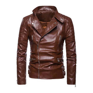 <b>Men</b> Premium Genuine Leather <b>Jacket</b> Soft Comfortable Classic Full Zip Durable Casual Regular Fit Fashion Outerwear Breathable - Product Image 5
