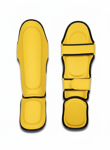 Protège-tibias de Muay Thai en cuir PU, nouveau design léger, couleur personnalisée, pour le kickboxing, le MMA, la protection des jambes, l'entraînement et le sparring - Product Image 4