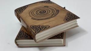 Handmade Leather Journal Notebook Celtic Embossed Cover Vintage Writing <b>Diary</b> Gift for <b>Travel</b> and Everyday Use - Product Image 4