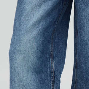 Pantalon en jean bleu ample et décontracté pour homme, nouvelle collection, design de créateur, effet délavé - Product Image 4