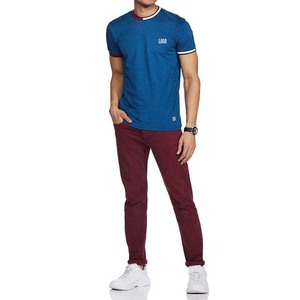 T-shirt décontracté en coton à coupe ample, col rond, manches courtes, avec logo personnalisé, pour homme - Product Image 4