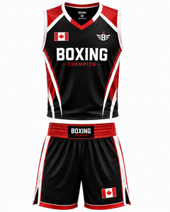 Conjunto de Shorts de Muay Thai de Secado Rápido UFC Fight Night, Superventas Transfronterizo para Hombres, Mujeres y Niños con Logotipo Frontal para Boxeo y Sparring - Product Image 1