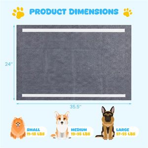 Tappetini Assorbenti per Cani Extra Large a 6 Strati con Controllo Odori, Confezione da 150, con Carbone Attivo, 90x60 cm, per Addestramento Animali Domestici - Product Image 5