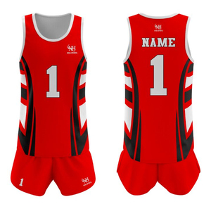 Uniforme de volley-ball unisexe de qualité supérieure, taille plus, 100% polyester, sublimation personnalisée, vente en gros, pas cher - Product Image 1