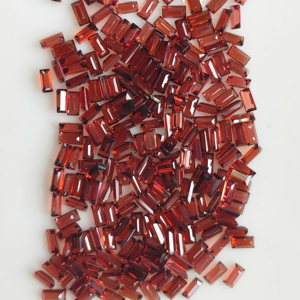 โกเมนสีแดงธรรมชาติ 5x2.5 มม. ทรงบาแกตต์ คุณภาพดีที่สุด พลอยหลวมสำหรับทำเครื่องประดับ - Product Image 5