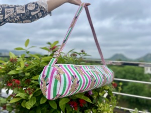 Bolsa de Gimnasio de Algodón Hecha a Mano, Bolsa de Viaje con Correa de Hombro Ajustable, Bolsa Deportiva Ligera, Venta al Por Mayor, OEM, Duradera - Product Image 2