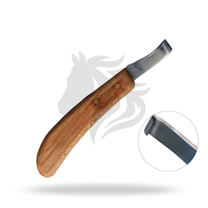 Couteau à sabot droit à lame courbée, outil vétérinaire pour l'examen et la coupe des sabots de cheval - Product Image 1