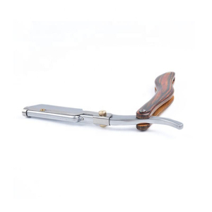 Professional Folding Manual Shaving <b>Razor</b> Stainless Steel <b>Blade</b> Wooden Handle <b>Single</b> <b>Blade</b> Reusable Personal Grooming Tool - Product Image 3