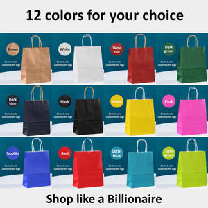 Bolsas de Regalo de Papel Kraft Marrón Impresas Personalizadas con Asas Retorcidas, Bolsas Ecológicas para Fiestas y Empaquetado Minorista - Product Image 2