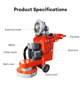 Machine à poncer les sols en béton 350 mm 3 kW électrique sans poussière pour l'époxy et le ciment, machine de polissage, distributeur en Indonésie, vente en gros - Product Image 3