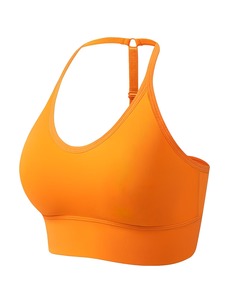 Women Sport <b>Crop</b> <b>Top</b> T Back Strap Yoga Bra Removable Pads Wirefree Running Athletic Vest Blanks Smooth Workout Bra Custom - Product Image 1