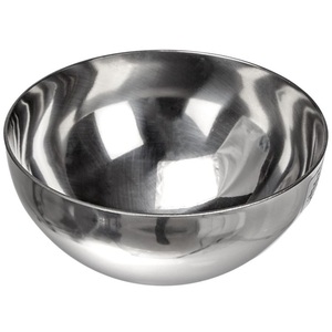 Tazón para Servir Frutas, Guarniciones y Ensaladas de Acero Inoxidable y Aluminio Plateado Brillante, en Oferta, para Mesa y Todas las Ocasiones - Product Image 1