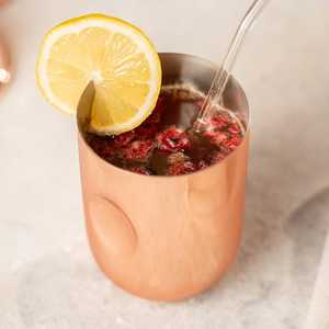 Mug à cocktail de luxe en cuivre pur, fait main, martelé, pour Moscow Mule, tasse à bière, articles de bar haut de gamme, fournisseur en gros pour restaurants - Product Image 2