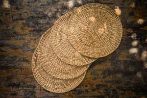 Manteles individuales de jacinto de agua ecológicos tejidos a mano estilo natural - Product Image 2