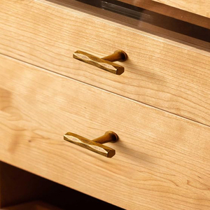 <b>Antique</b> Brass Cabinet Knobs Hammered Vintage Cabinet Pulls Decorative Kitchen Drawer Dresser Cupboard Vanity Metal Knobs - Product Image 3