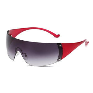 Lunettes de soleil de sport unisexe RTS 2026 pour le cyclisme, monture sans bords en PC tendance avec protection UV400 pour un style de vie actif en plein air - Product Image 6