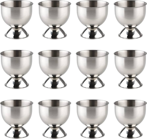 Porte-œufs en acier inoxydable de haute qualité, tailles personnalisables, lot de 12 pièces, ustensiles de cuisine, ensemble de rangement pour œufs, best-seller, support à œufs - Product Image 1