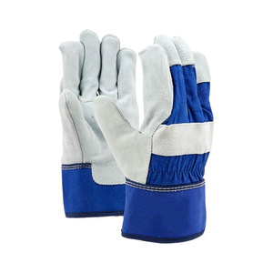 Guantes de trabajo de material suave, protección completa para los dedos, tela transpirable, guantes de trabajo para hombre en color sólido. - Product Image 1