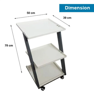 Chariot médical pour hôpital, clinique et laboratoire, design durable en acier inoxydable - Product Image 3