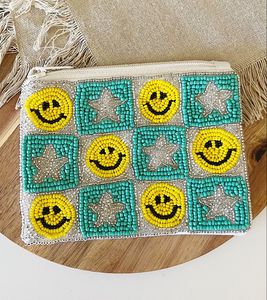 Élégante pochette à monnaie brodée de fleurs et perlée, cadeau fait main pour femmes, mères, amies, classique, personnalisable, usage quotidien - Product Image 4