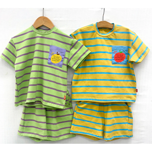 Ensemble de mode coréen d'été pour enfants OZKIZ, 2 pièces, 100 % coton, vêtements décontractés comprenant des shorts pour enfants de 2 à 6 ans, vente en gros - Product Image 1