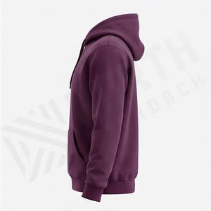 Sweat-shirt d'hiver pour hommes, personnalisable, respirant, 100 % coton, avec poche, impression du logo de la marque, en molleton, style streetwear - Product Image 3