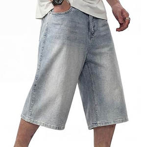 Shorts décontractés urbains tendance pour hommes, inspirés du style jeans et jorts, streetwear confortable - Product Image 1