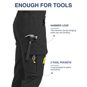 Personalized Cargo <b>Work</b> Pants Multi Pocket <b>Work</b> <b>Trousers</b> Durable Utility Apparel For Skilled Trades And Industry - Product Image 3