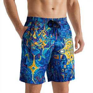Shorts de Playa Impermeables para Hombre, 100% Poliéster, Sublimados, con Cordón Ajustable en la Cintura - Product Image 4