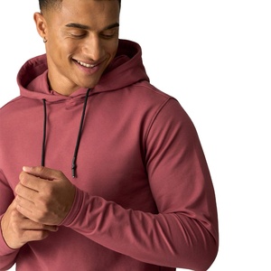 Sweat à capuche pour homme personnalisé OEM marron polaire en coton mélangé sweat à capuche pour homme pull à capuche chaud pour l'automne et l'hiver - Product Image 5