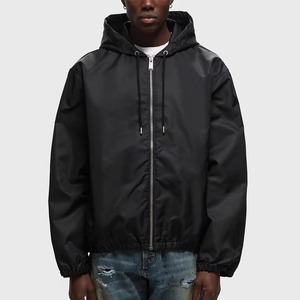 เสื้อแจ็คเก็ตกันลมแบบมีฮู้ดสำหรับทุกเพศ ใส่ได้ทั้งกลางแจ้ง กันน้ำ ระบายอากาศได้ดี สีพื้น กันลม สำหรับฤดูร้อน เป็นมิตรกับสิ่งแวดล้อม แบบกลับด้านได้ บางเบา - Product Image 3