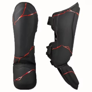 Protège-tibias professionnels en nylon imprimé sur mesure, équipement d'entraînement imperméable pour adultes, qualité supérieure, fabrication sur mesure, Shin AI-SG-041 - Product Image 1
