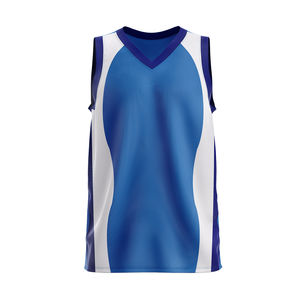 Custom Retro Basketball Jersey Heat-Transfer Breathable 100% Polyester Sleeveless Unisex Oversized Wholesale T-Shirt - Product Image 5