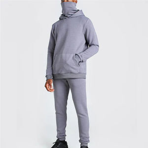 ชุดกีฬาโพลีเอสเตอร์2ชิ้นแบบลำลองชุดวอร์มพิมพ์โลโก้สำหรับฤดูหนาว - Product Image 1